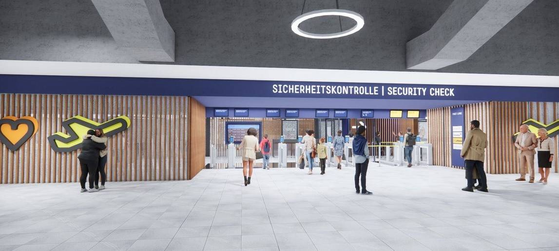 Neue Sicherheitskontrolle am Kölner Flughafen eröffnet