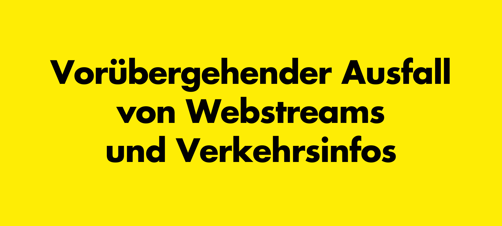 Keine Webstreams verfügbar